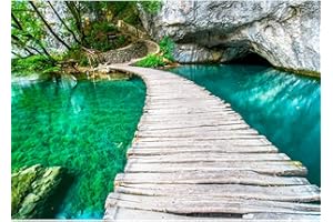 Runa Art Carta da parati fotografica 396 x 280 cm ponte acqua | Vello Decorazione Murale Soggiorno Camera Da Letto | Manifattura tedesca | grigio 9009012a