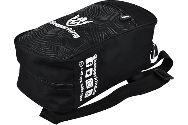 Keeperking Sac de Gardien de But - Sac de Sport - Sac d'entraînement pour Gardien de But - Noir