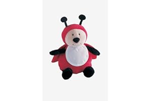 DMC - Peluche mariquita- Bordado para punto de cruz | Para personalizar: Nombre, Motivos, Fecha de nacimiento - Idea de regalo de nacimiento único