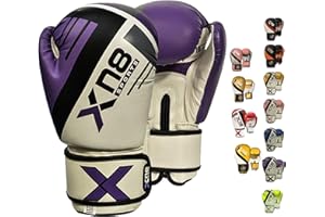 XN8 SPORTS XN8 Boxing Gloves for Training Punch bag-Lamina Hide Leather Mitts For Fighting- Sparring- Muay Thai- Kickboxing-Great for Double End Speed Ball and Focus Pads Punching