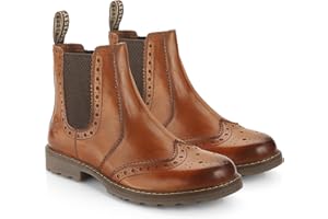 Catesby Bute Leather Mens Boots Brogue Lightweight Durable Dealer Boots For Men