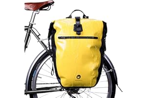 Wildken - Alforjas para Bicicleta de poliéster, Bolsa de Bicicleta, Impermeable, Maletero de Velo, Mochila de Bicicleta, Bolsa de Transporte, portaequipaje, Trasero, 27 L, para Ciclismo y Viaje