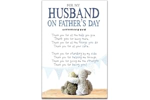 Emotional Rescue Father's Day Card For Husband, Nice Words, Husband Fathers Day Card, Multi-Coloured
