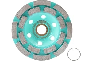 Diamant à Meuler Béton 100 mm - Double Rangée Disque Diamant, Meule Diamantée pour Granit Marbre Maçonnerie,LEKOMESH