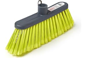 Mery Scopa di Base Universale, Grigio e Verde Lime, 13x29x6 cm