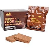 Emergency Food, 20 Years, 6,840 Kcal, 12 Bags, Chocolate Flavor | Compact, ready-to-eat energy cookies, packaged separately f