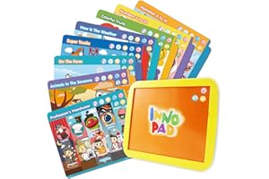 BEST LEARNING INNO Pad- Tablette éducative pour Apprendre l'alphabet, Les Chiffres, Les Couleurs, Les Formes, Les Animaux, Le Temps pour Enfants de 2 à 5 Ans [Langue du Jeu : Anglais]