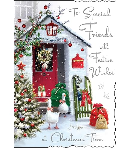 Special Friends Christmas Card Dog And Cat Snuggle - Highworth Emporium - View #12