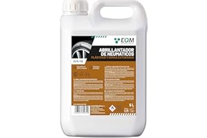 EQM SOLUCIONES QUIMICAS EQM - ECO-110 - Abrillantador de Neumáticos y Plásticos Coche Moto - 5L - Protege, Restaura e Hidrata - Recupera el color original de plásticos y gomas