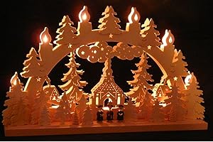 SchwibboLa Original Erzgebirgischer Marken Schwibbogen Lichterbogen 50 X 31 cm S50-1_42