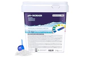 Nortembio Pool pH+ Plus 5 Kg, Organischer pH+ Heber für Schwimmbad und Spa. Verbesserung der Wasserqualität, ph-Regulierung, Vorteilhaft für die Gesundheit - Poolschließung
