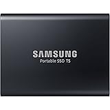 Samsung T5 1 TB USB 3.1 Gen 2 (10 Gbps, Type-C) External Solid State Drive (Portable SSD) Deep Black (MU-PA1T0B)