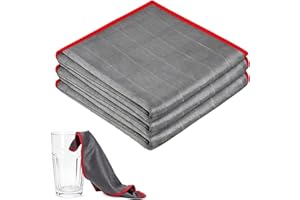 VoxelTek 4 Paños de Limpieza Microfibra Mágica 30x30cm– Bayetas Sin Rayas Ni Pelusa para Ventanas Vidrios Espejos Baño Cocina Coche, Limpieza Profunda y Brillo Duradero