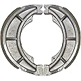NIKAVI BSS05 Motorcycle Brake Shoe Set Compatible for H.H. Splendor (Front) / Splendor Y2K (Front) / Hero Karizma R (Rear) / Hero CBZ (Rear)