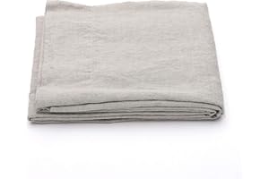 LinenMe Leinen Bettwäsche Natural 230x275 cm - Bettlaken ohne Gummizug - Leintuch 100% Leinen, Hergestellt in Litauen