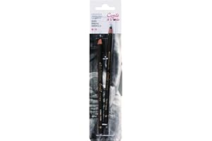 Conté à Paris Charcoal HB and 2B Drawing Pencils (Pack of 2)