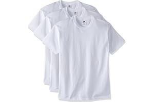 Fruit of the Loom Men's Super Premium Short Sleeve T-Shirt Pack of 3