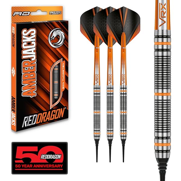 Harrows Ace Rubber Grip Softtip Darts Set - 16 g : Amazon.in