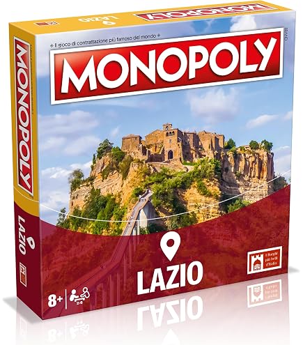 Winning Moves Monopoly Roma – Gioco Da Tavolo Edizione Italiana, Tabellone Personalizzato Con Monumenti, Per 2-6 Giocatori, Dagli 8 Anni, WM03959-ITA-6