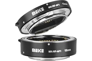 INDOVIS Meike Zwischenring für Canon EOS R, RP, Makrofotografie | 13mm und 18mm Automatik Makro Zwischenringe, kompatibel mit Canon RF-Bajonett | MK-RF-AF1