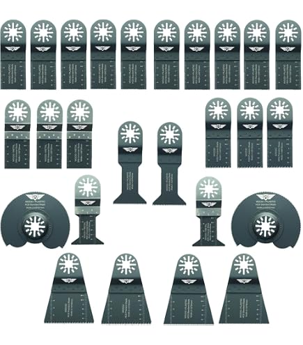 TopsTools 30 Lames Multi-outils 35mm - Compatible Makita Bosch Fein Milwaukee Ryobi Etc.