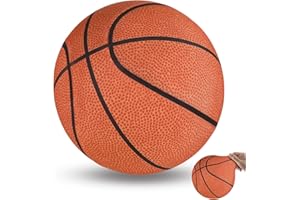 Jofuni Silent Basketball Indoor Unkomprimiert - Größe 7 Soft Basketball Hochdichter Schaumstoff mit Bezug für Leiseres Dribbling & Indoor-Training Toy Geschenke Spielzeug für Kinder 8-12