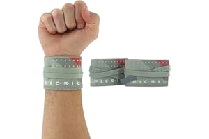 PICSIL - Sports Wrist Straps | Custom Fit Wrist Support for Cross Training & Weightlifting | Vegan Cotton, Secure & Flexible | Gymnastics & Calisthenics Use |