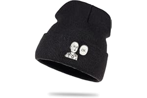 Tee Kiki Saitama Ok Son One Punch Luffy Naruto Saitama One Dragon Goku Ball Piece Man Db - Cappello di Lana Invernale a Rotolo Berretto da Marinaio Unisex