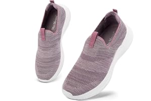 MaxMuxun Baskets Femme Respirantes sans Lacets Chaussures de Running Confortable Léger Marche Sport Travail Sneakers