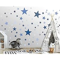Adesivo murale 25 stelle per la camera dei bambini - set di adesivi murali - colori pastello, cielo stellato per bambini da a