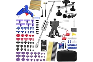 PDR TOOLS Ausbeulwerkzeug Dellen Reparaturset Auto- Beulenzieher, Gleithammer aus Aluminium, PDR Reflektionsplatte, PDR Werkzeug - KFZ-Werkzeug für Karosserie, Hagelschaden & Beulenentfernung