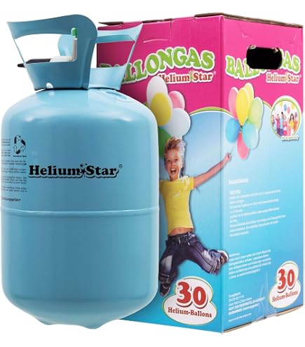 SPARKLERS CLUB Bouteille de gaz hélium pour 50 ballons – Bouteille jetable capacité 0,40 m3 idéale pour les fêtes, les anniversaires, les mariages et les fêtes – Faites dégonfler vos ballons avec