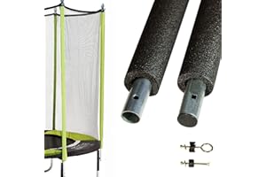 KANGUI Un Poteau de Filet Standard Ø25mm pour Trampolines de Jardin avec Mousse et visserie (Longueur Totale 221.5cm)