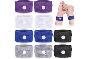 BUKYCAT 3 Pares Pulsera de Acupresión Contra Náuseas, Pulseras para Alivio de Náuseas, Pulsera Anti Mareo, Antináuseas Banda Para las Náuseas del Embarazo, el Mareo, las Náuseas del Viaje