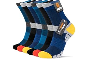 Niofind MęSkie Skarpetki 6 Par, ZapobiegająCe PęCherzom, OdprowadzająCe Wilgoć, OddychająCe BawełNiane Skarpetki Dla TreneróW, Biegania, Sportu, SpaceróW, Pracy, Jazdy Na Rowerze, Pieszych WęDróWek