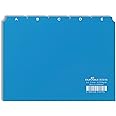 Durable A5 Index Card Set | Includes Printed A-Z Tabs | Blue | Made of Strong PVC | Perfect for Organising Documents | Pack of 1