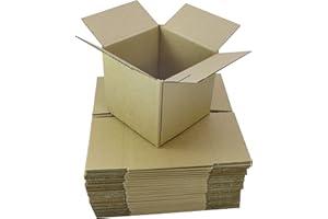 GP GLOBE PACKAGING 100 x Single Wall Postal Mailing Cardboard Boxes 7x5x5"