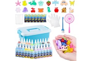 Aischens Magic Water Elf Kit, Set Creativo 3D Aqua Gelz con 24 Flaconi di Gel Colorato & 16 Formine, Magico Elfo Acquatico, DIY Giocattolo Acquatico Fatto a Mano Regalo per Bambini Ragazzi Ragazze