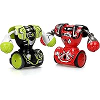 YCOO Pack 2 Robots Kombat Boxeur Télécommandé 14cm-Il Avance Et Frappe Son Adversaire-Jouet avec Effets sonores Et Lumineux-D