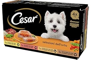 Cesar Selezioni Dell'Orto, Cibo Per Cane, Selezione Assortita, 150 G, 24 Vaschette - 3600 g