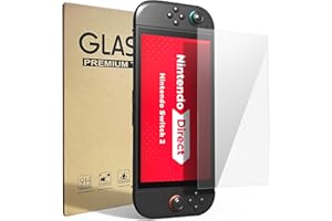 GAMSURFING Tempered Glass Screen Protector Compatible with Nintendo New Switch 2 [7.9''] Model 2025,Top 9H Hardness,HD Clear,Full Coverage,Ultra-Thin 0.25mm,Accessories for Nintendo Switch 2 Console