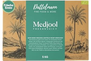 ‎DATTELMANN FINE FOOD & MORE DATTELMANN® - Medjool Datteln Bio 5KG - Medjoul XL - 100% Natürlich & Frisch - Premium Trockenfrüchte