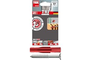 TOX 010701051 kołki rozporowe uniwersalne Tri 6/36 + śruba BL, zawartość: 10 sztuk w blistrze, 4