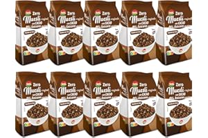 CERREFIT HEALTH & FITNESS Muesli Crujiente Chocolate Zero - Esgir - Pack 10 Muesli Crujiente Chocolate Zero