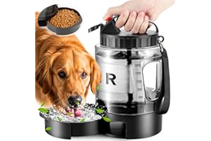 LESOTC Portable Dog Water Bottle Bowl - 2200ml Travel Water Bowl Dispenser for Dogs Leak Proof, Suitable for Large Pet Drinking, A Must Have for Outdoor, Camping, Walking, Beach, Hunting, and Other Scenes