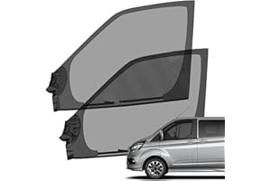 TIVEKEO Insektenschutzgitter Ersatz für Ford Transit Custom 2012-2025, Magnetisches Insektennetz für Seitenscheibe (Paar) 2 Stück, Moskitonetze Atmungsaktiv Insekten für Outdoor Camping