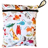 Zoo 30x36cm Su Ge&ccedil;irmez Islak Mayo Kıyafet Taşıma Torbası &Ccedil;ok Ama&ccedil;lı &Ccedil;anta Organizer Fermuarlı Polyester Saklama &Ccedil;antası