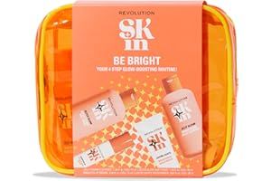 REVOLUTION SKINCARE LONDON Revolution SKin, Be Bright Starter Kit, Set Iluminador de Cuidado de la Piel con Limpiador, Tónico, Sérum e Hidratante, Vegano y Libre de Crueldad, 4 Productos