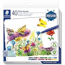 STAEDTLER Triplus Happy, 323 C10 HA viltstiften, ergonomische driehoekige schacht, lijnbreedte 1,0 mm, lange levensduur, 10 fibre-tip pennen in gesorteerde Happy kleuren in kartonnen etui