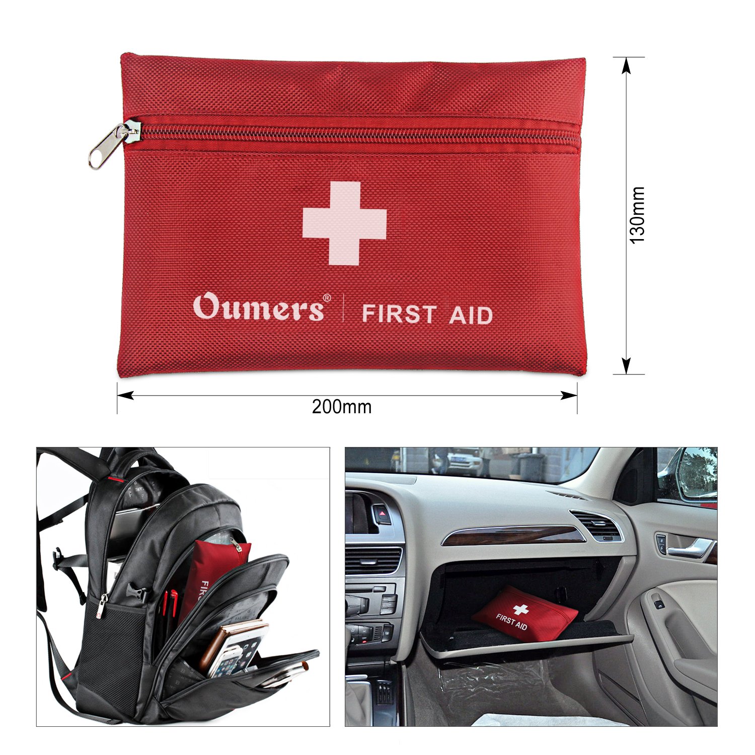 Oumers-Sac-de-Trousse-mdicales-durgence-Multifonctionnel-Trousse-de-Premiers-SecoursSoins-Professionnelle-Facile--Transporter-Impermable-Durable-Outils-de-Survie-Mini-Box